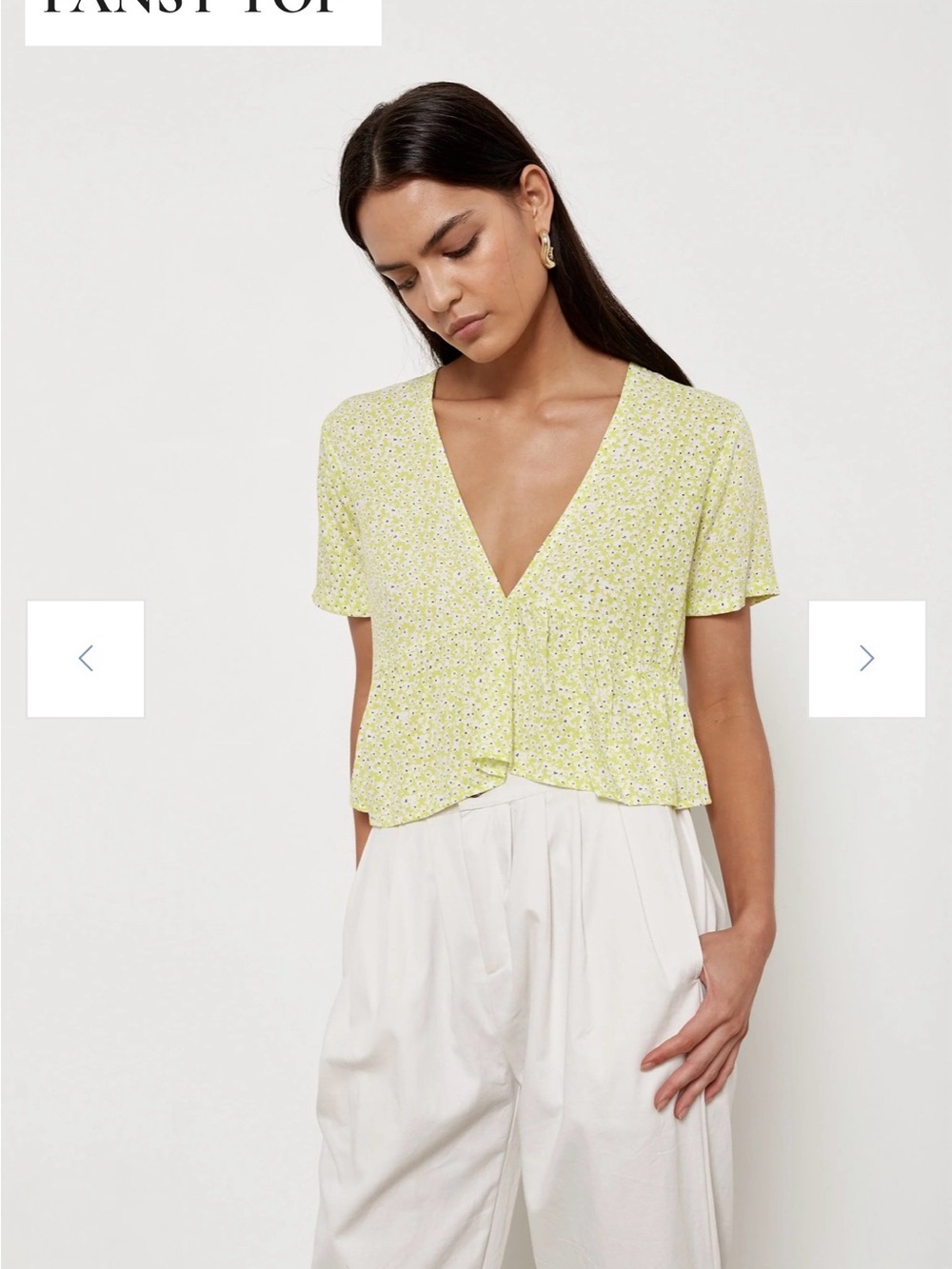 Aila Blue Pansy Top